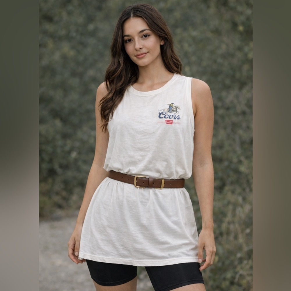 Coors Women's White Muscle Tee
